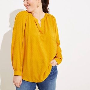 Marigold Swiss dot blouse
